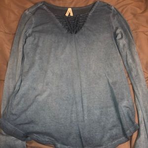 blue long sleeve